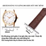Tặng Kèm Khóa Và Chốt Siêu Đẹp – Dây Đồng Hồ Da Đà Điểu Vân Nhỏ Thật 100%